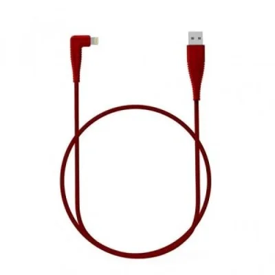 RAVPower Nylon Braided 90deg USB Cable with Lightning Connector RP-CB013 (1m/3ft) &ndash; Red